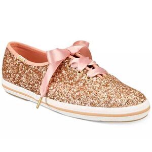 KATE SPADE NEW YORK Keds X Champion Glitter Lace-Up Sneaker Size 8.5